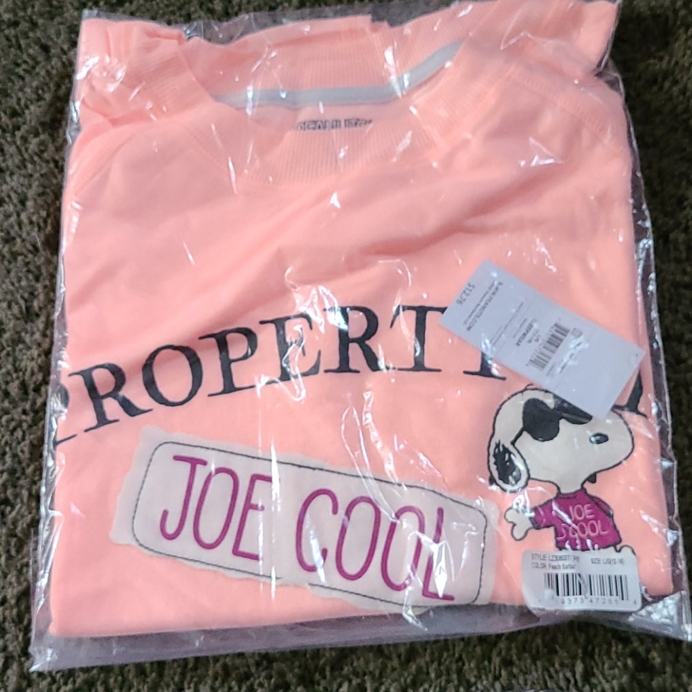 Crop top snoopy sleep shirt
